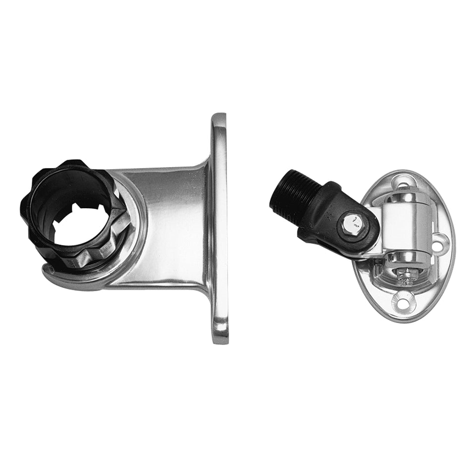 Rupp Standard Antenna Mount Support w/4-Way Base & 1.5" Collar PAK-0001 — Quality Boat Parts