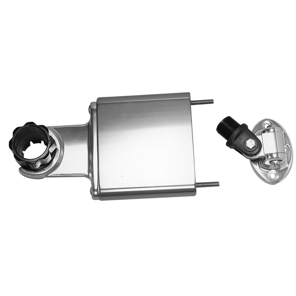 Rupp Standard Antenna Mount Support w/4-Way Base, Spacer & 1.5" Collar PAK-0002 — Quality Boat Parts