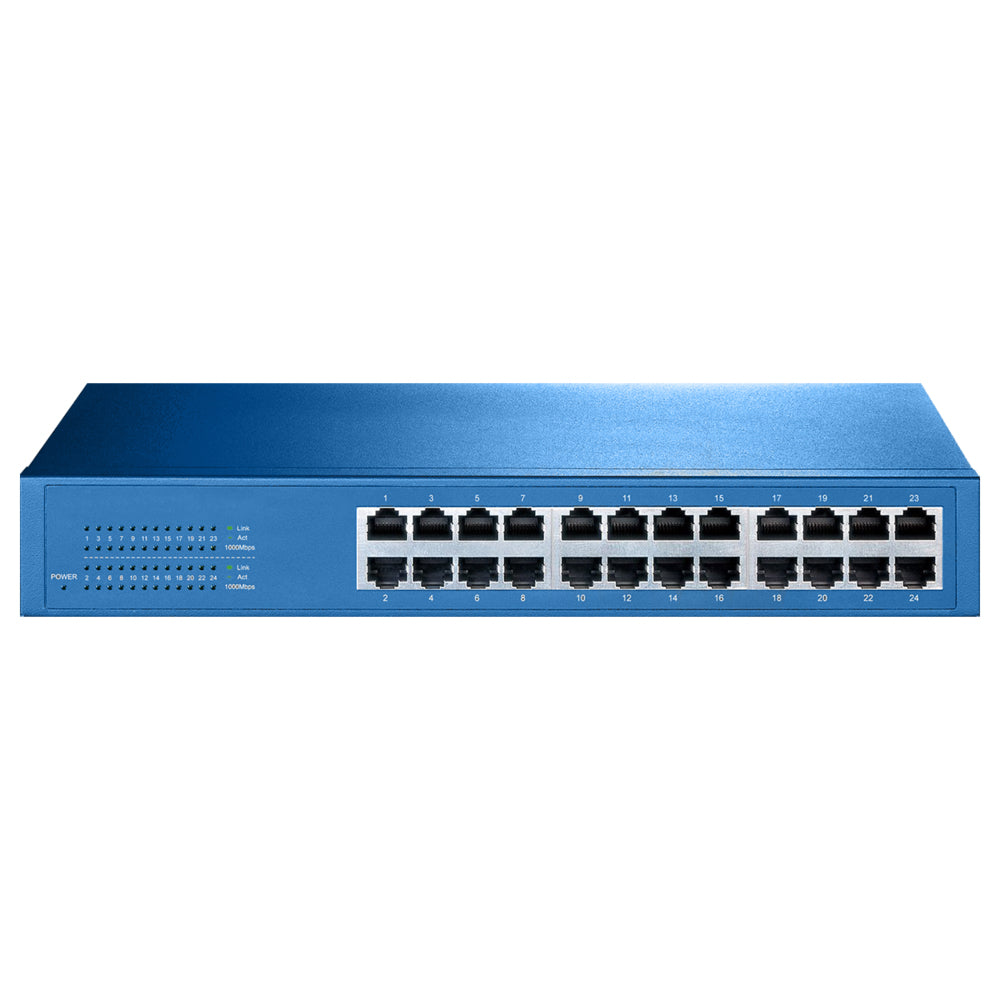 Aigean 24-Port Network Switch - Desk or Rack Mountable - 100-240VAC - 50/60Hz NS-24 — Quality Boat Parts