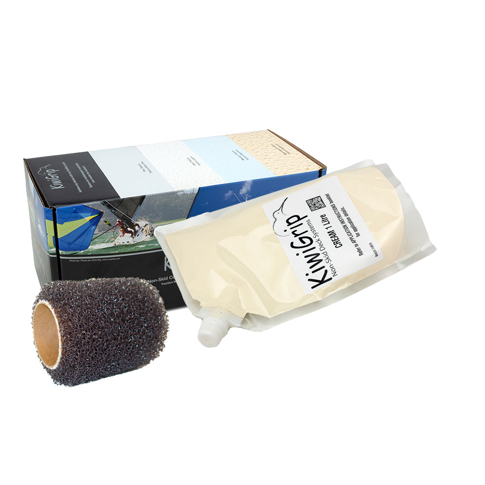 KiwiGrip 1 Liter Pouch - Cream w/4" Roller KG-1CP-R — Quality Boat Parts