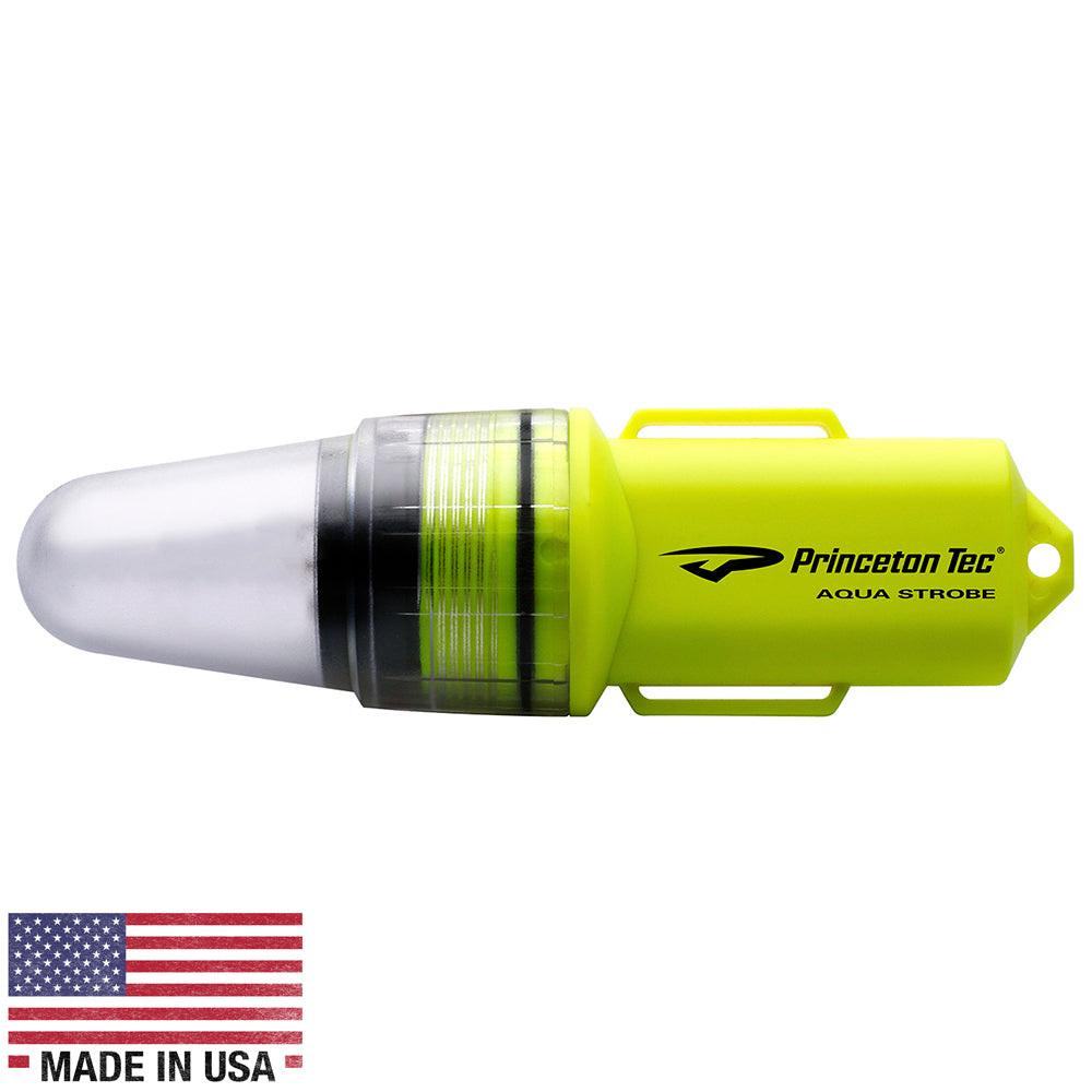Princeton Tec Aqua Strobe LED - Neon Yellow AS-LED-NY — Quality Boat Parts