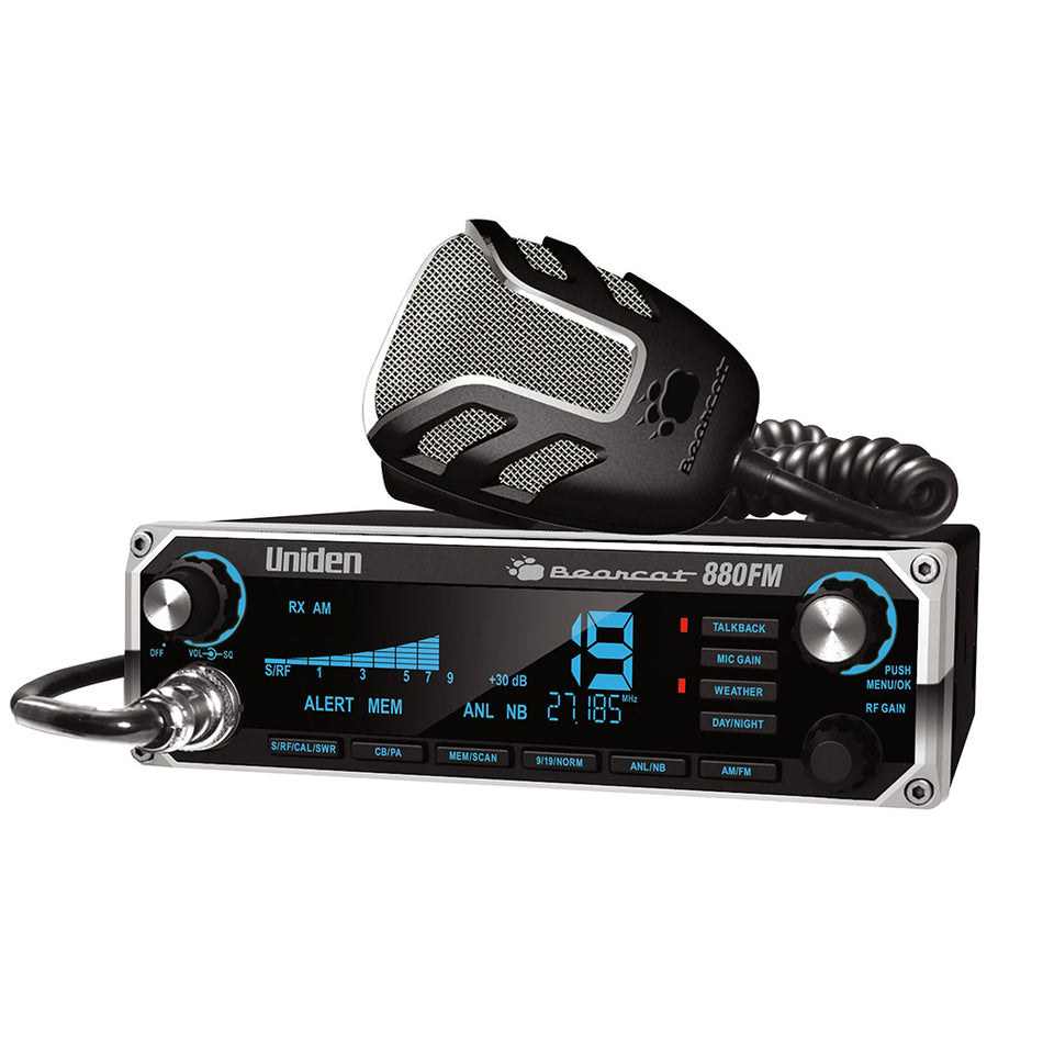 Uniden Bearcat 880FM CB Radio w/AM/FM BEARCAT 880FM — Quality Boat Parts
