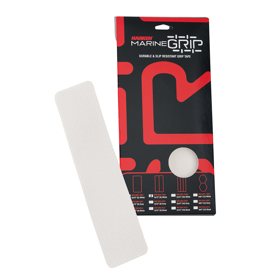 Harken Marine Grip Tape - 3 x 12" - Translucent White - 8 Pieces MG1003-TWH — Quality Boat Parts