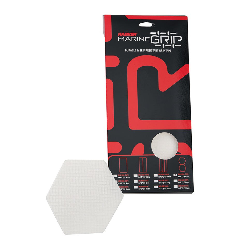 Harken Marine Grip Tape - Honeycomb - Translucent White - 12 Pieces MG10HC-TWH — Quality Boat Parts