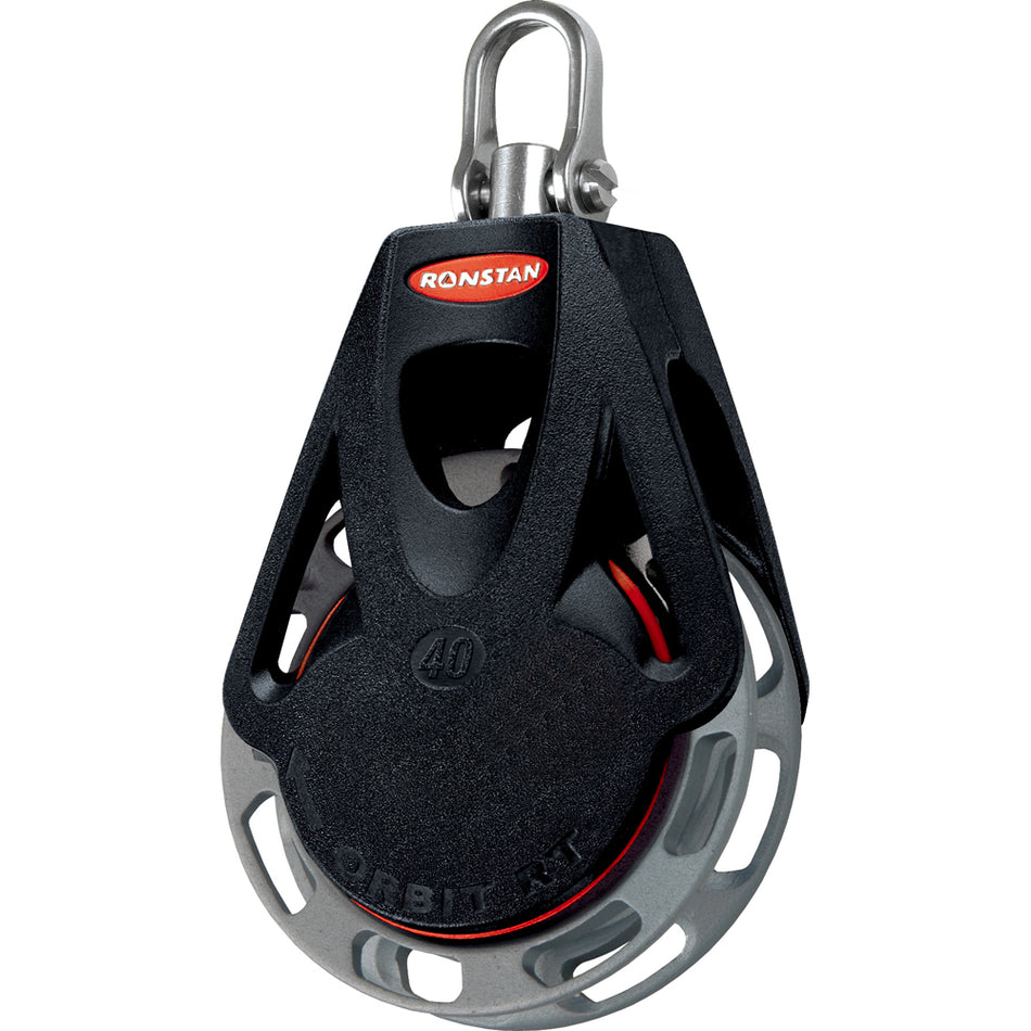 Ronstan Series 40 Ratchet Orbit Block™ - Single - Auto - Swivel Shackle Head RF46100 — Quality Boat Parts