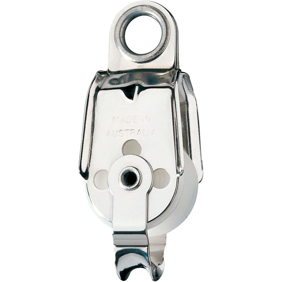 Ronstan Series 30 Utility Block - Single, Becket, Ferrule Eye Head RF470 — Quality Boat Parts