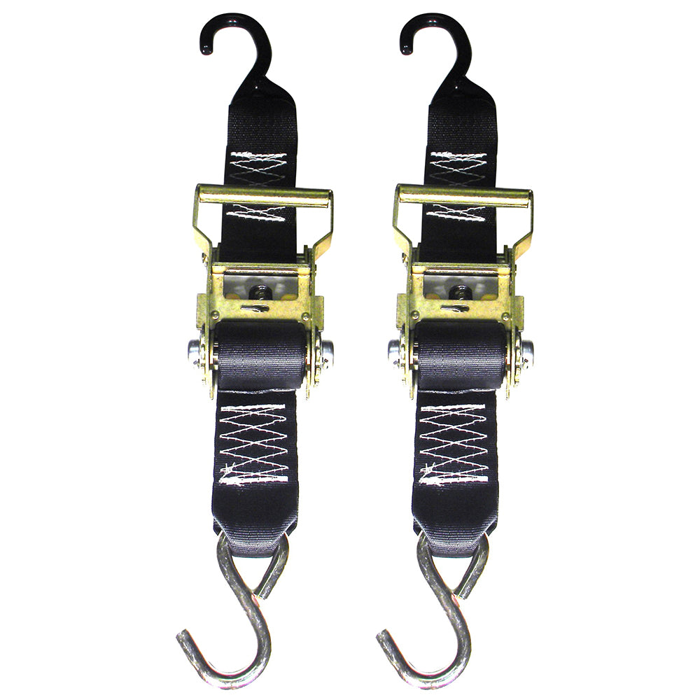 Rod Saver Heavy-Duty Ratchet Trailer Tie-Down - 2" x 3' - Pair R2TTD3 — Quality Boat Parts
