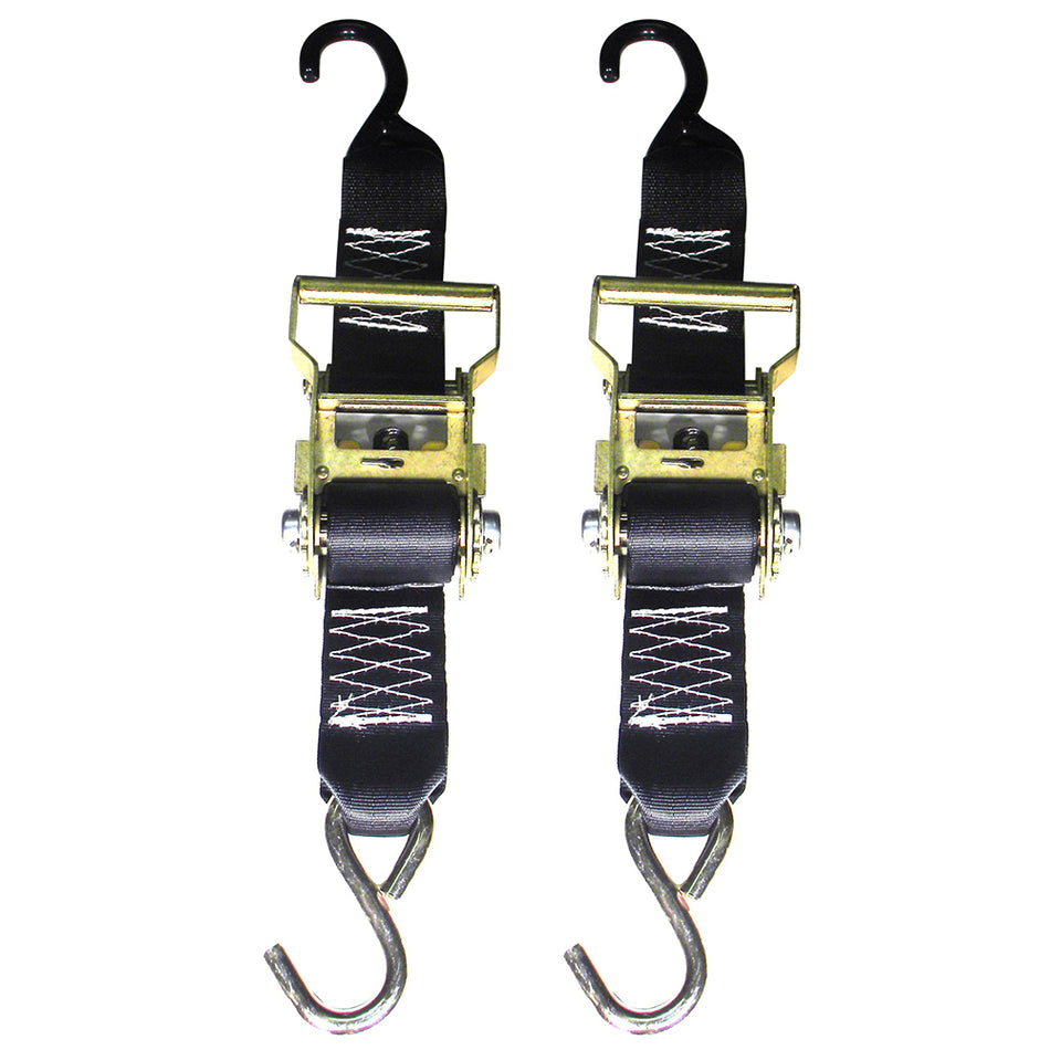 Rod Saver Heavy-Duty Ratchet Trailer Tie-Down - 2" x 3' - Pair R2TTD3 — Quality Boat Parts