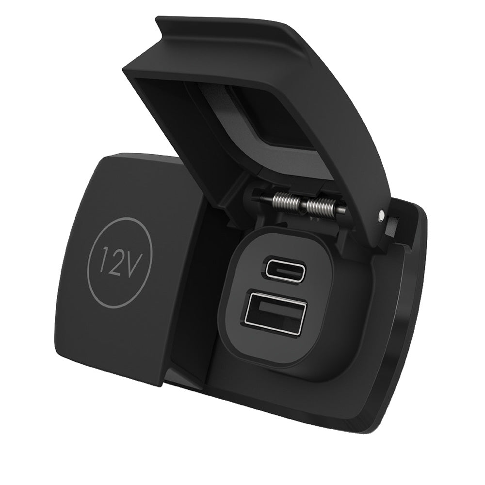 Scanstrut Flip Pro Duo - USB-A & USB-C w/12V Power Socket SC-MULTI-F2 — Quality Boat Parts