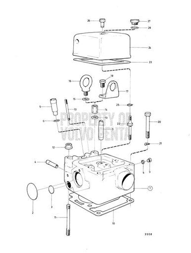 Volvo Penta Cylinder Head Gasket - Volvo Penta (859151) — Quality Boat Parts