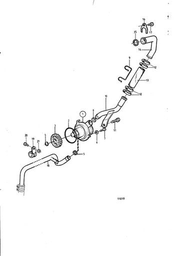 Volvo Penta Coolant Pipe - Volvo Penta (840721) — Quality Boat Parts