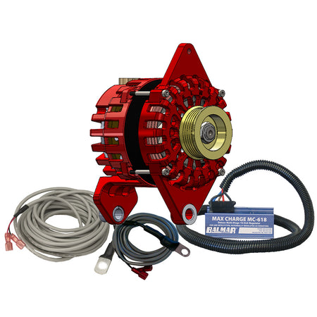 Balmar Alternator 170 AMP Kit 12V 4" Dual Foot Saddle K6 Pulley Regulator & Temp Sensor XT-DF4-170-K6-KIT — Quality Boat Parts