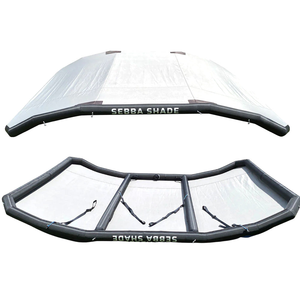 Sebba Shade 8 x 12 ft. White Sun Shade f/Boats 26'+ SS8X12WHT — Quality Boat Parts
