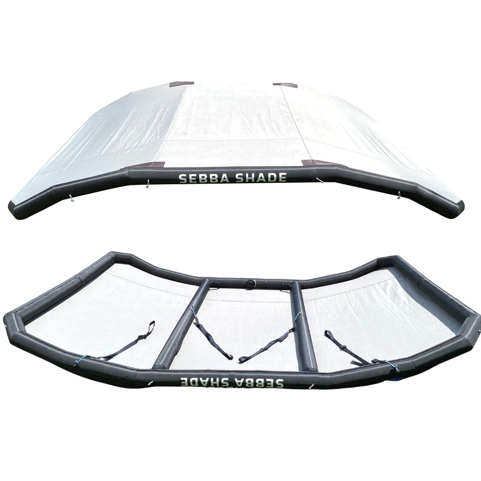 Sebba Shade 8 x 12 ft. White Sun Shade f/Boats 26'+ SS8X12WHT — Quality Boat Parts