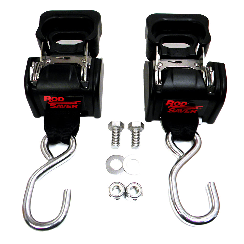 Rod Saver Stainless Steel Retractable Transom Tie-Down - 40" - Pair SSRT40 — Quality Boat Parts