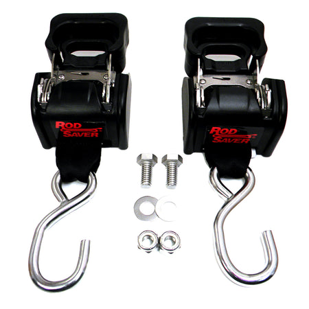 Rod Saver Stainless Steel Retractable Transom Tie-Down - 40" - Pair SSRT40 — Quality Boat Parts
