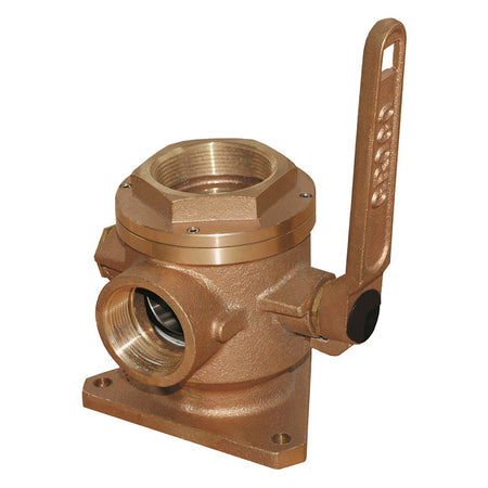 GROCO 3" Safety Seacock w/ 2-1/2" Side Port SBV-3000-P — Quality Boat Parts