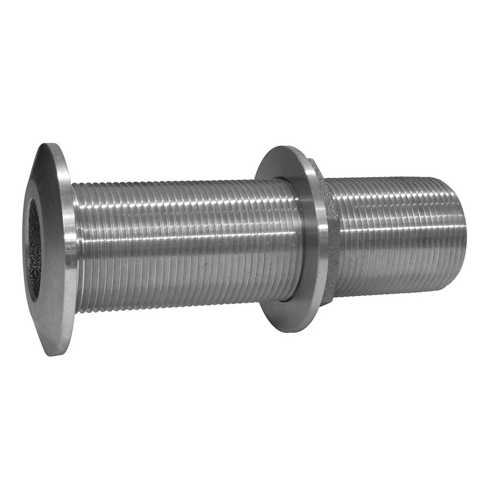 GROCO 1-1/4" Stainless Steel Extra Long Thru-Hull Fitting w/Nut THXL-1250-WS — Quality Boat Parts