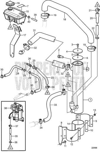 Volvo Penta Screw - Volvo Penta (3858994) — Quality Boat Parts