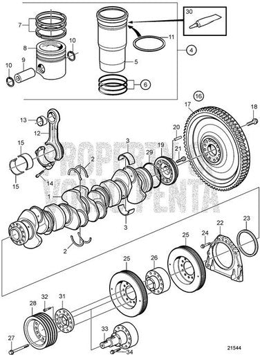 Volvo Penta O-Ring (V2) - Volvo Penta (949736) — Quality Boat Parts