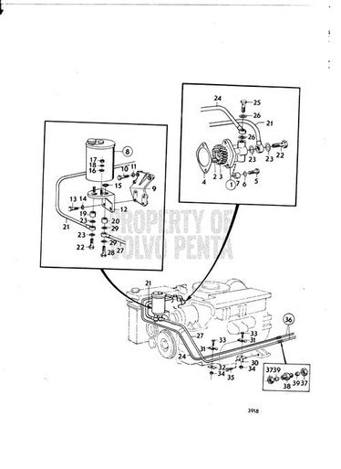 Volvo Penta Lock Nut - Volvo Penta (950352) — Quality Boat Parts