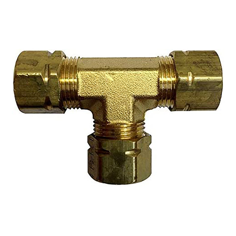 Uflex Union T-Fitting f/3/8" Tube Compression Hose Fittings UNION T — Quality Boat Parts