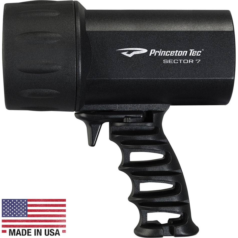 Princeton Tec Sector 7 LED Spotlight Light S722-BK — Quality Boat Parts