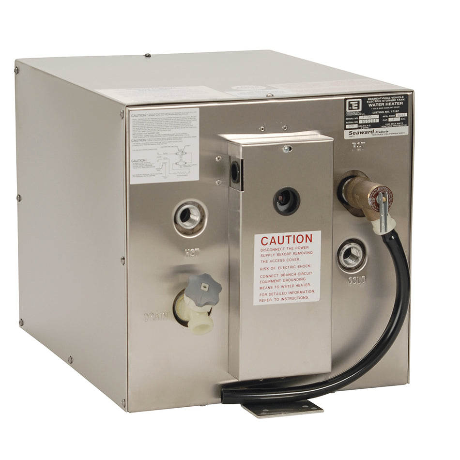 Whale Seaward 6 Gallon Hot Water Heater w/Rear Heat Exchanger - Stainless Steel - 240V - 1500W S750 — Quality Boat Parts