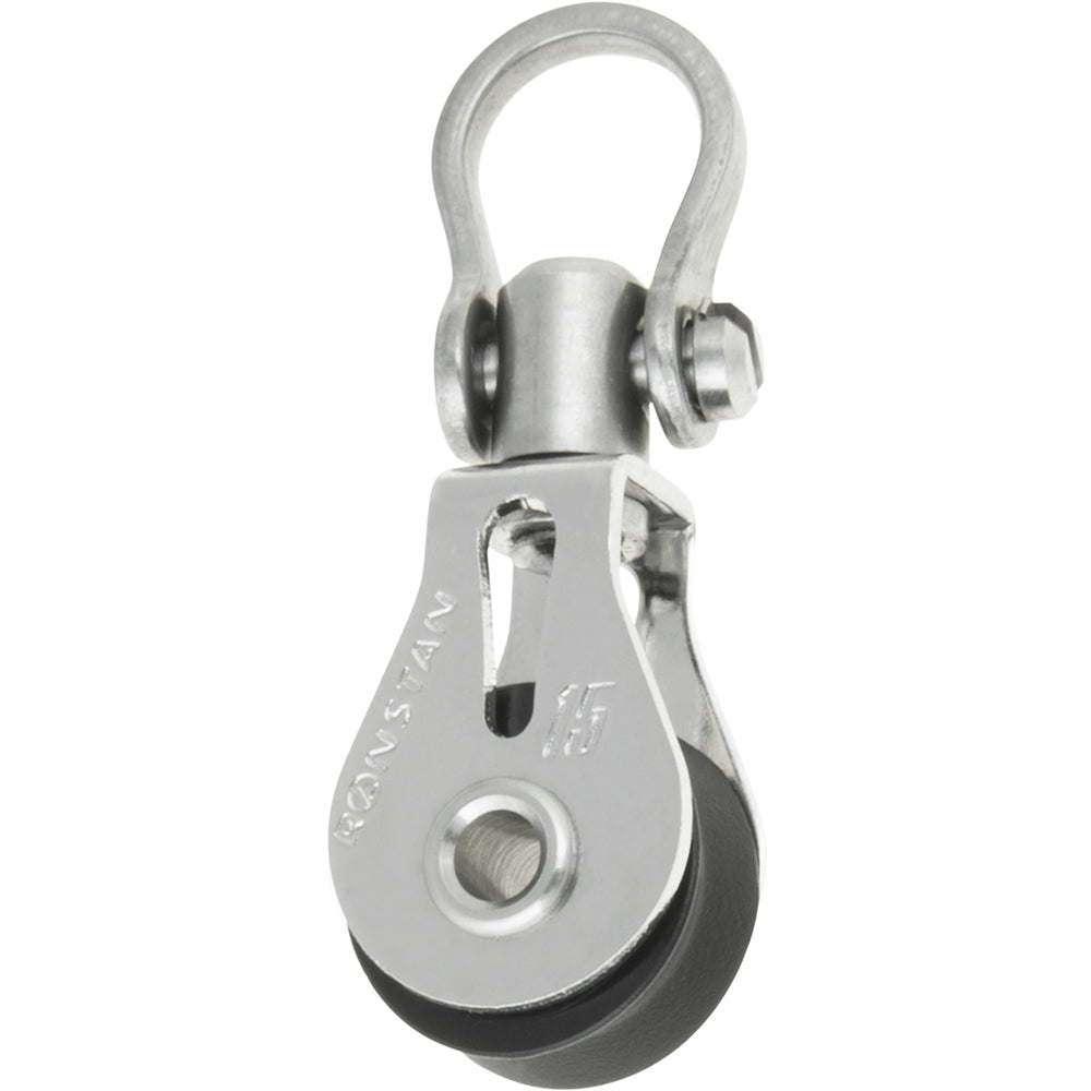Ronstan Series 15 Ball Bearing Utility Block - Single, Swivel Shackle Head RF15100 — Quality Boat Parts