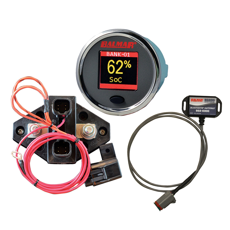 Balmar SG210 Battery Monitor Kit w/ Display Shunt Gateway SG210 — Quality Boat Parts