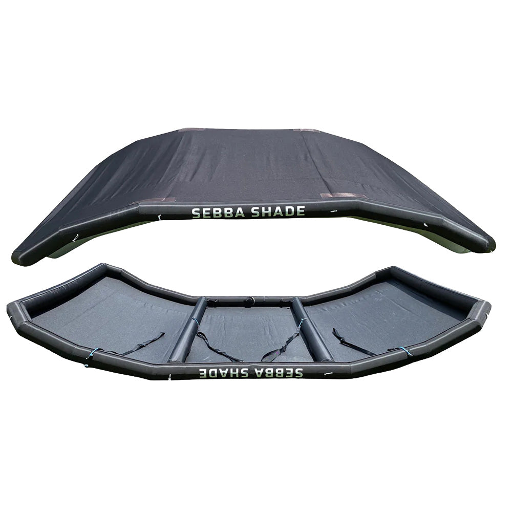 Sebba Shade 8 x 12 ft. Black Sun Shade f/Boats 26'+ SS8X12BLK — Quality Boat Parts