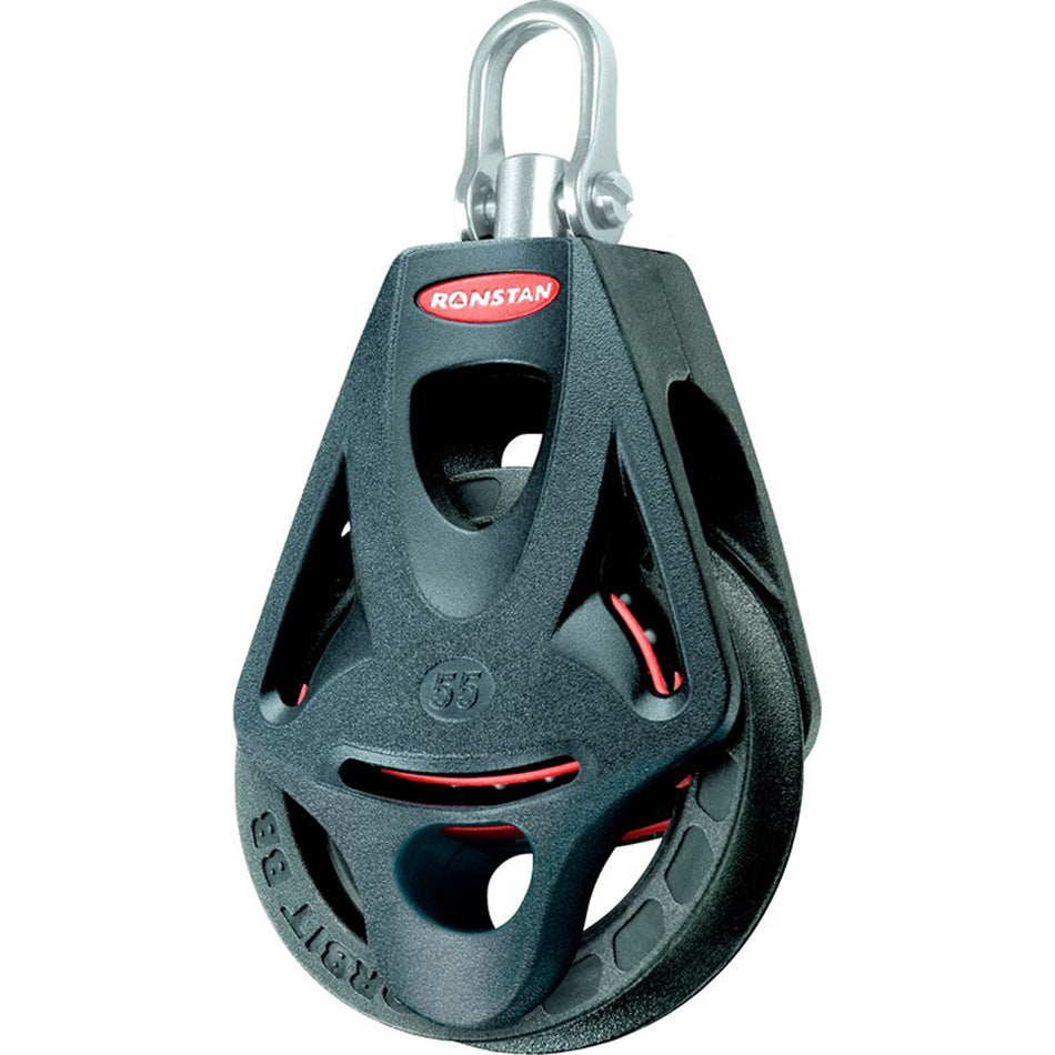 Ronstan Series 55 Ball Bearing Orbit Block™ - Single - Becket - Swivel Head RF55110 — Quality Boat Parts