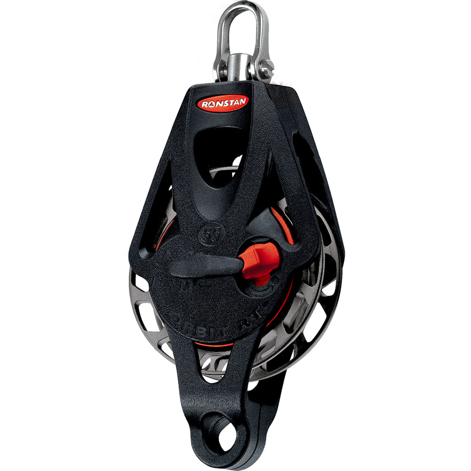 Ronstan Series 55 Ratchet Mount Orbit Block - Single Becket Swivel RF56110 — Quality Boat Parts
