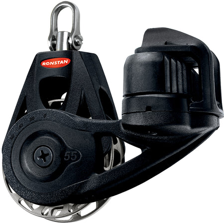 Ronstan Series 55 Ratchet Mount Orbit Block - Single Cleat Swivel - Auto RF56120 — Quality Boat Parts