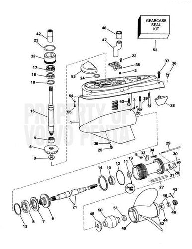 Volvo Penta Seal Kit (Volvo) Volvo Penta (3850597) — Quality Boat Parts