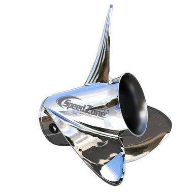 Turning Point SpeedZone Max3 - Right Hand - Stainless Steel Propeller - 3-Blade - 14.8" x 23 Pitch 31542310 — Quality Boat Parts