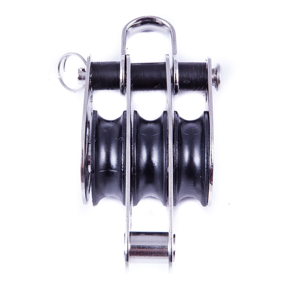 SeaSure 25mm Treble Block w/Center Becket 00.32CRD — Quality Boat Parts