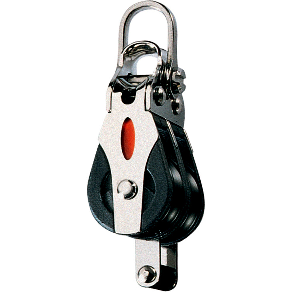 Ronstan Series 20 Ball Bearing Block - Double - Becket - 2-Axis Shackle Head RF20212 — Quality Boat Parts