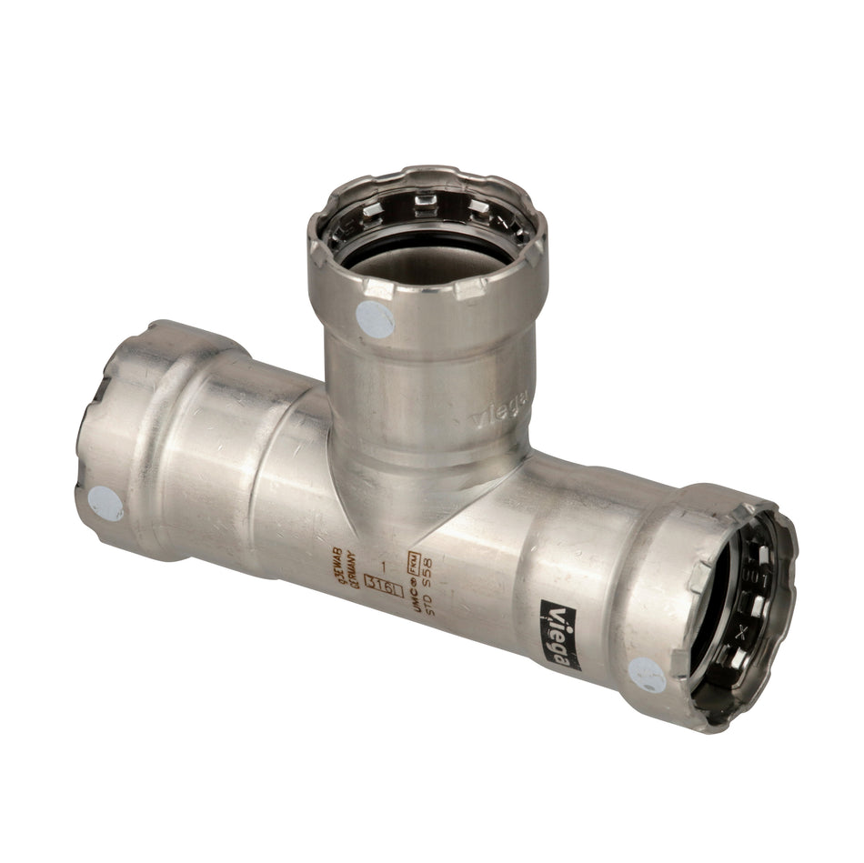 Viega MegaPress 316 FKM Tee - 1-1/4" x 1-1/4" x 1-1/4" 91640 — Quality Boat Parts