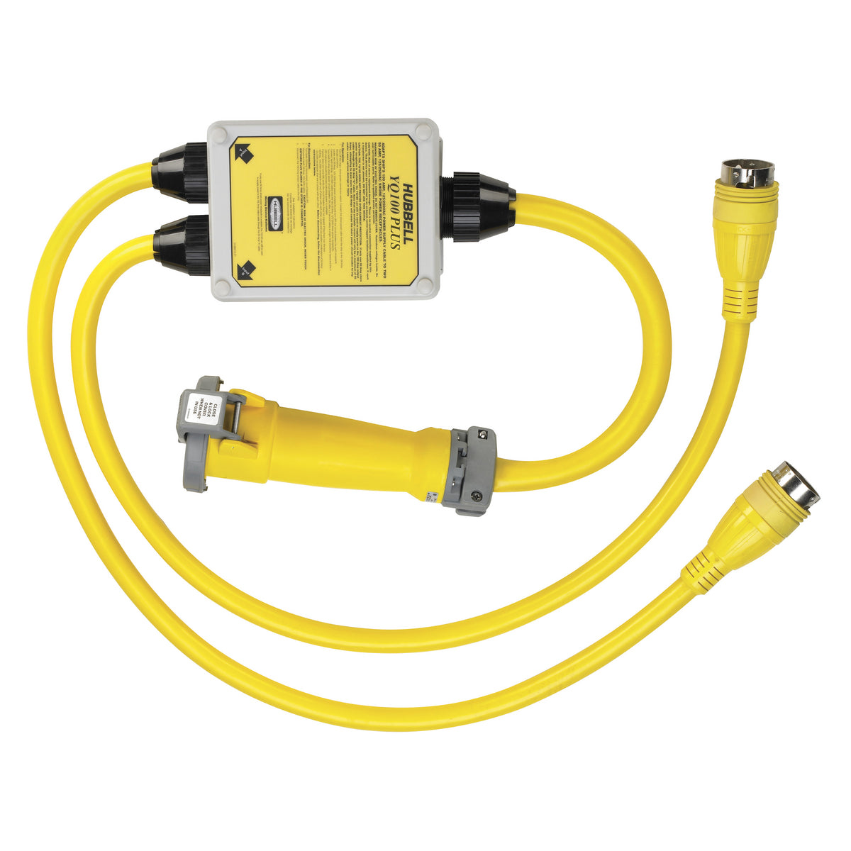 Hubbell YQ100 Plus Y Adapter 100A 125/250 - 2 50A 125/250 YQ100PLUS — Quality Boat Parts