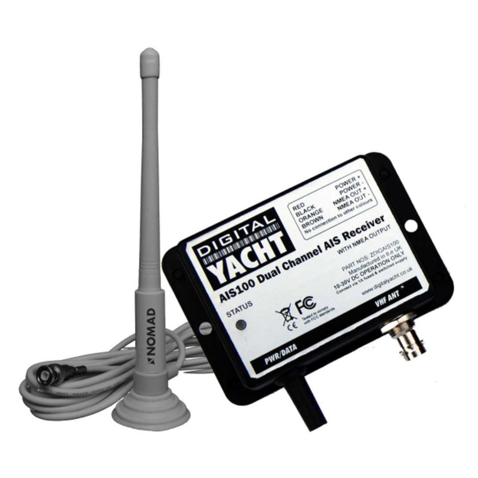 Digital Yacht AIS100 AIS USB Receiver w/QMax Portable Antenna ZDIGAIS100QMA — Quality Boat Parts