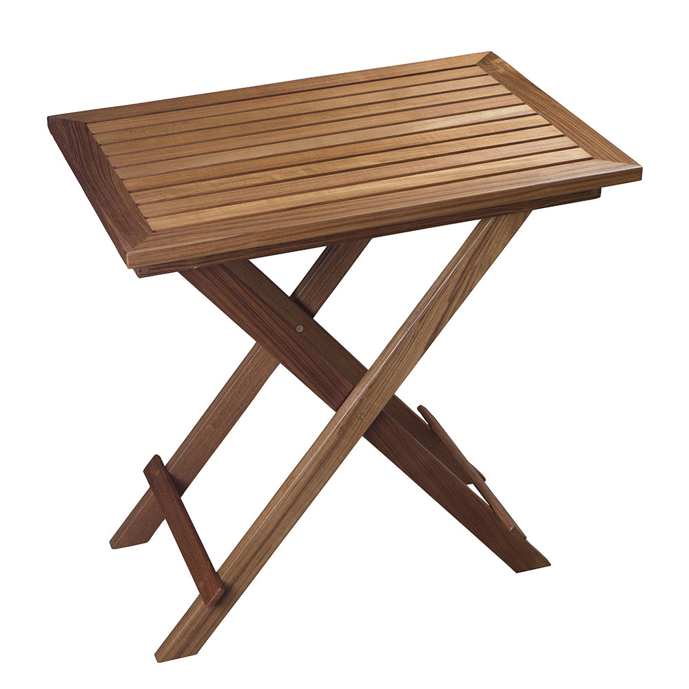 Whitecap Folding Slat Table - Teak 63058 — Quality Boat Parts