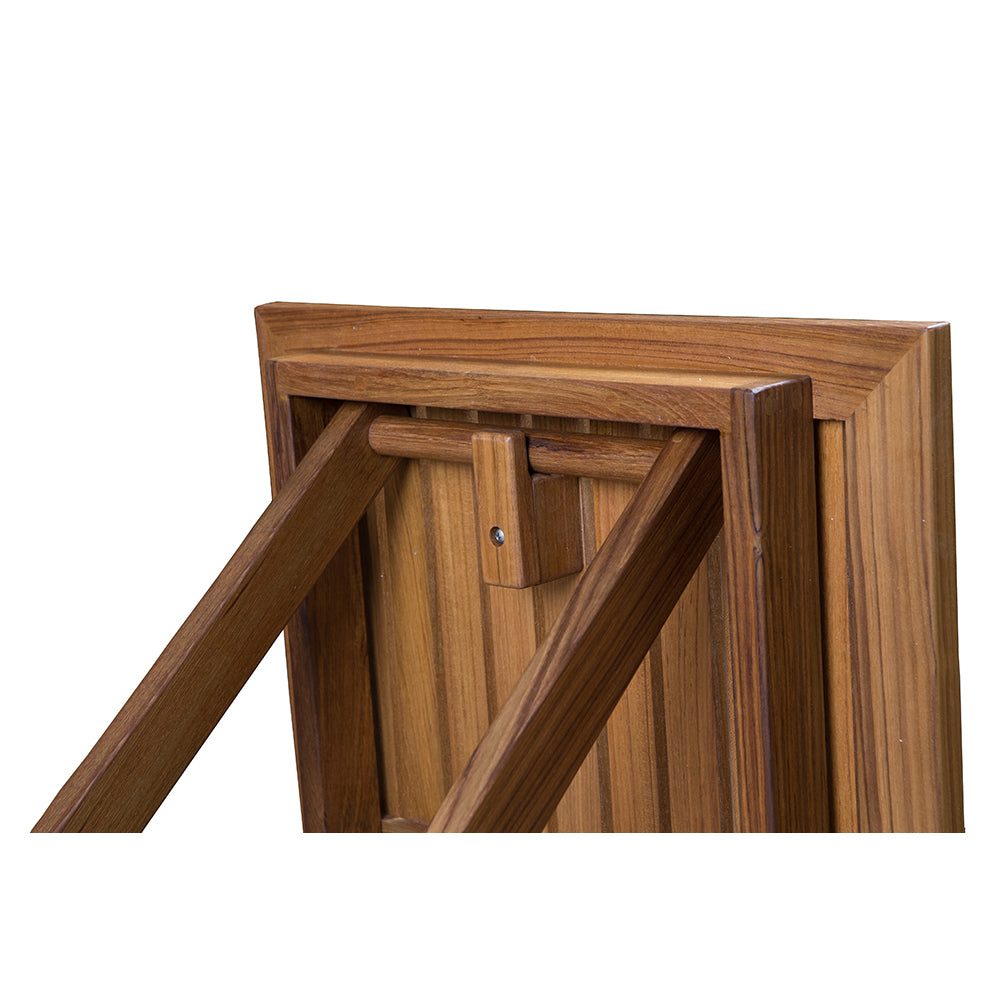 Whitecap Folding Slat Table - Teak 63058 — Quality Boat Parts