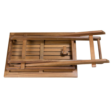 Whitecap Folding Slat Table - Teak 63058 — Quality Boat Parts