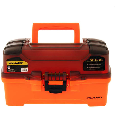 Plano 2-Tray Tackle Box w/Dual Top Access - Smoke & Bright Orange PLAMT6221 — Quality Boat Parts