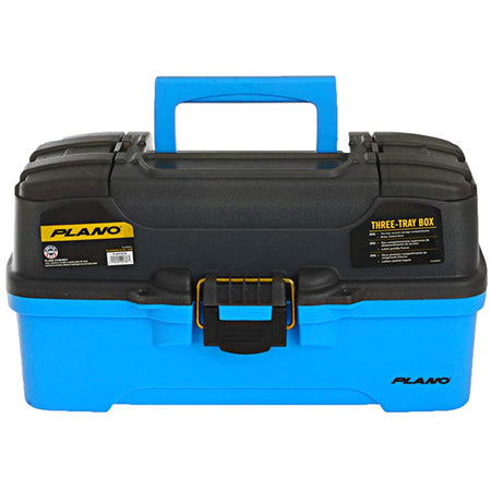 Plano 3-Tray Tackle Box w/Dual Top Access - Smoke & Bright Blue PLAMT6231 — Quality Boat Parts