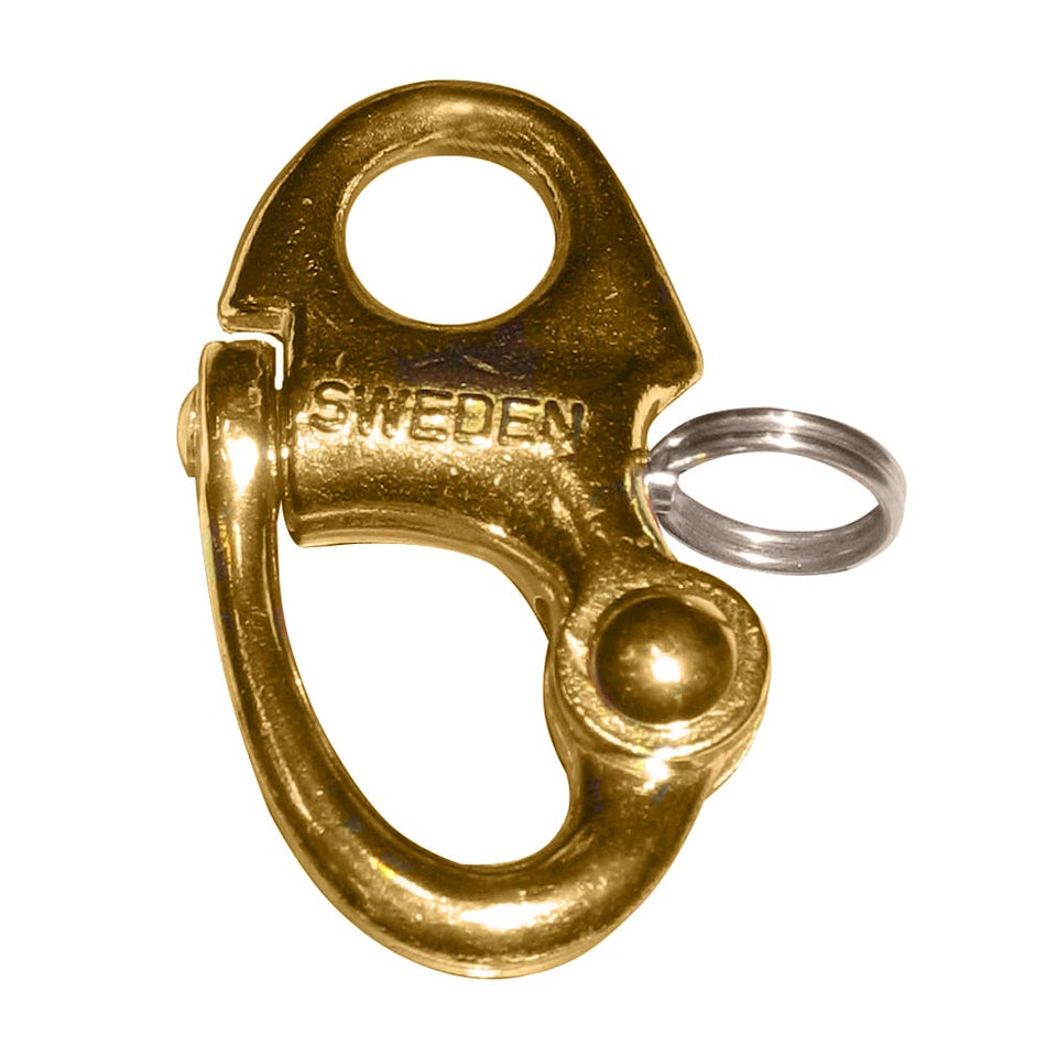 Ronstan Brass Snap Shackle - Fixed Bail - 59.3mm (2-5/16") Length RF6002 — Quality Boat Parts