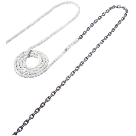 Maxwell Anchor Rode 15' 1/4" Chain to 300' 1/2" Nylon Brait RODE47 — Quality Boat Parts