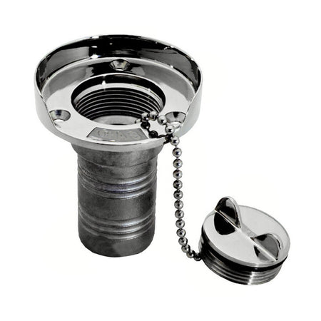 Whitecap Gas Hose Deck Fill w/Splash Guard - 1-1/2" Chain 6001 — Quality Boat Parts