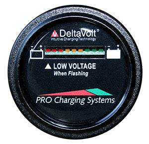 Pro Charging Eagle Performance Battery Fuel Gauge 48v Round BFGWOV48V — Quality Boat Parts